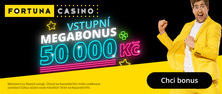Fortuna casino - Mega bonus ke vkladu až 50 000 Kč