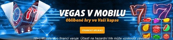 Tipsport Vegas v mobilu - mobilní casino appka