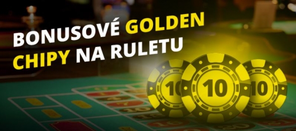 Bonusové golden chipy na ruletu od casina Fortuna Vegas