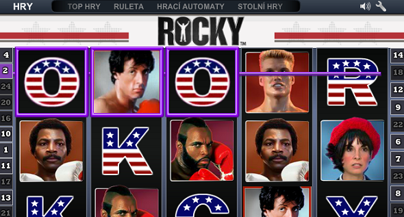 Výherní automat Rocky