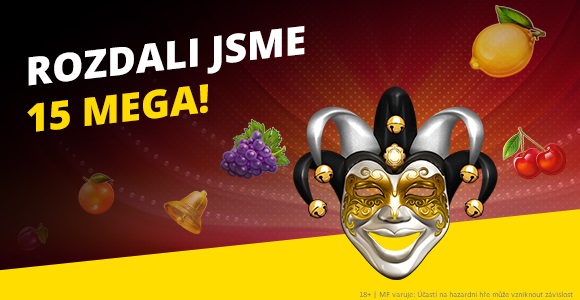 Fortuna rozdala 15 mega v jedné hře