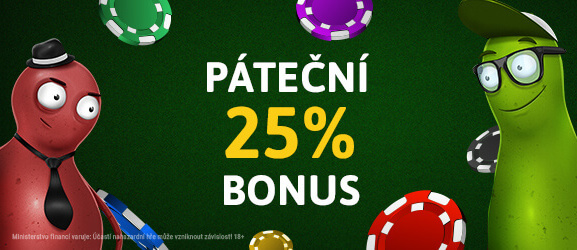 Sazka Hry bonus 25 % každý pátek