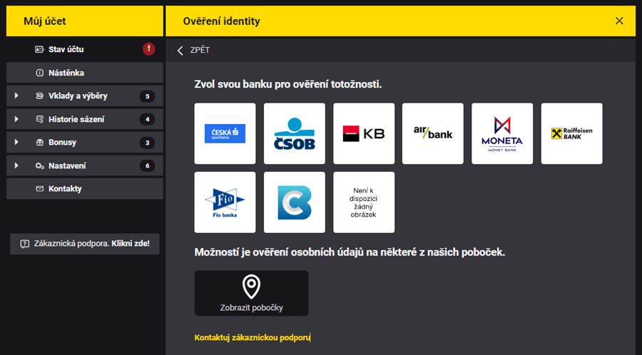 Fortuna ověření identity online