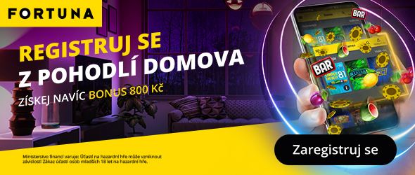 Registruj se z pohodlí domova a získej bonus 800 Kč u Fortuny (590x250)