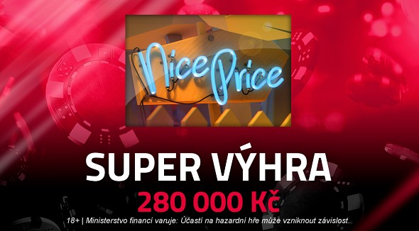 Hrací automat Nice Price nadělil skvělou výhru!