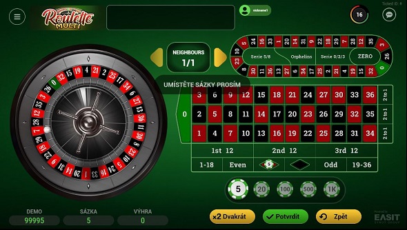 Nová multiplayer ruleta od Easit Games u Tipsportu