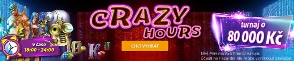 Zahrajte si Crazzy Hours turnaj u Chance Vegas
