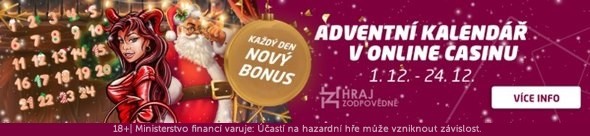 Adventní kalendář v SYNOT TIP online casinu.