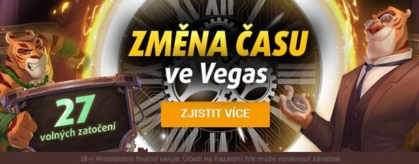 Změna času ve Vegas: V neděli vás čeká až 2x 27 volných zatočení.