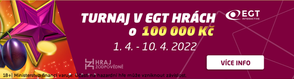 Pobavte se u SYNOT TIP s EGT turnajem o 100 000 Kč