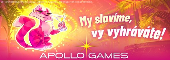 Apollo Games slaví 1. narozeniny - Vyzvedněte si 30 free spinů.