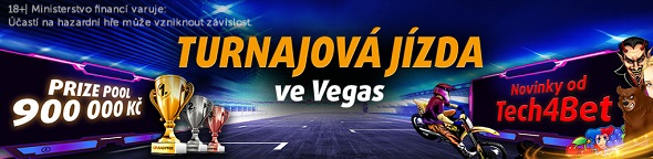 Tři turnaje o 900 000 Kč - to je Turnajová jízda v Chance Vegas