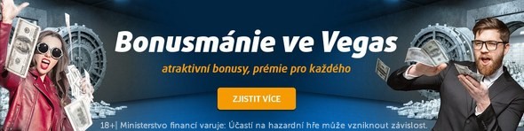 Bonusmánie ve Vegas čeká - Získejte free spiny, bonusy...