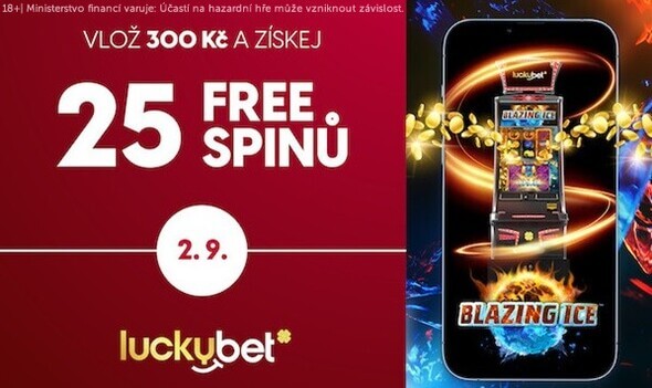 25 volných roztočení v casinu LuckyBet