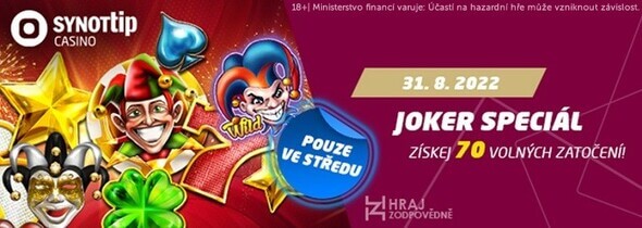 Joker speciál - turnaj u SYNOT TIPu