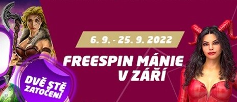 Freespin Mánie u SYNOT TIP pokračuje. Nabídne až 200 free spinů