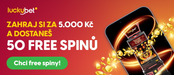 Pravidelný úterní LuckyBet bonus: Hrajte a získejte 50 free spinů