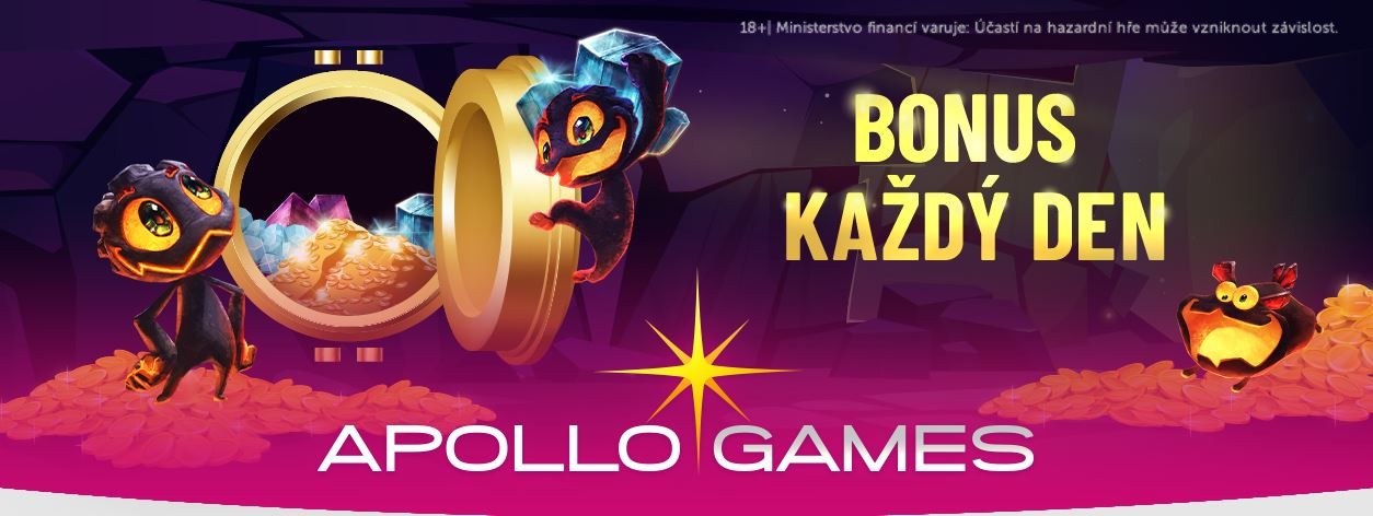 Získejte bonus každý den v online casinu Apollo