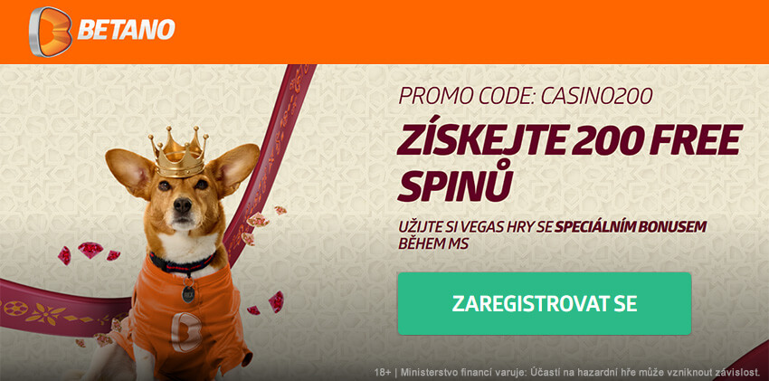 Registrujte se ZDE u Betana a získejte bonus 250 free spinů za registraci