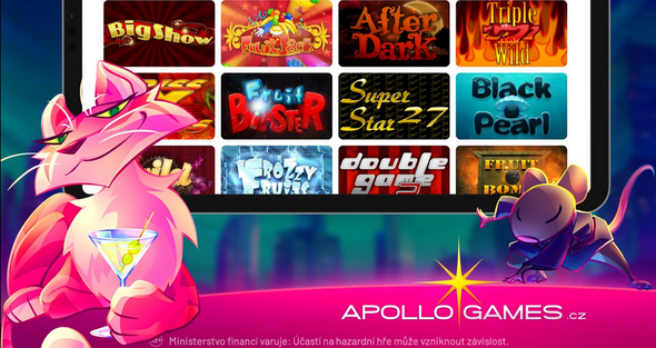 Nejoblíbenější automaty v casinu Apollo Games