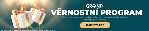 Hraj v casinu GrandWin a získej cashback + free spiny