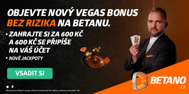 Nový Betano casino bonus až 600 Kč - získejte ho ZDE