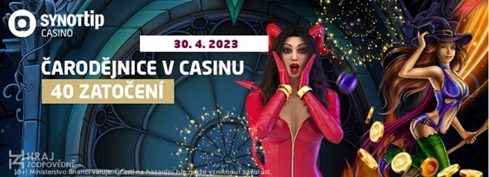 Čarodějnice v online casinu SYNOT TIP