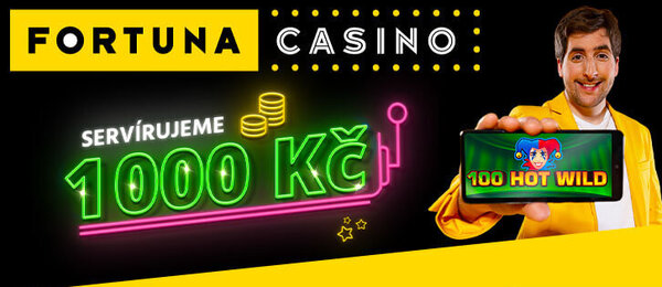 Fortuna servíruje bonus 1 000 Kč - chcete ho?