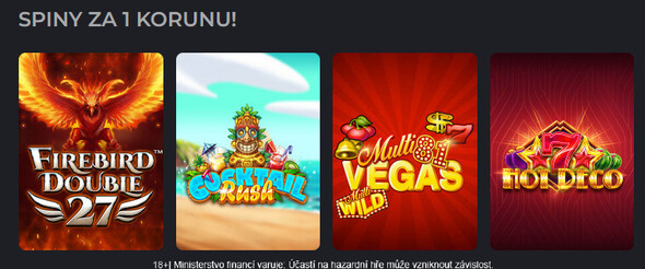 GrandWin casino automaty za 1 korunu