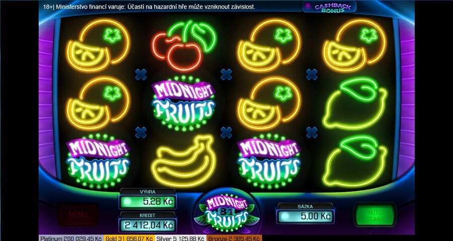 Výherní automat Midnight Fruits 81