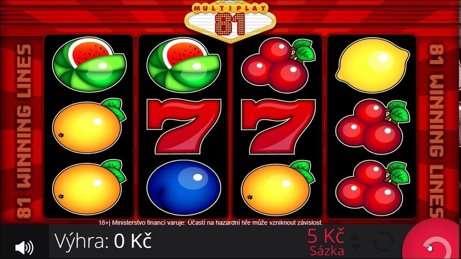 Výherní automat Multiplay 81
