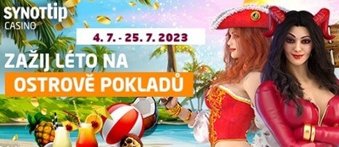 Léto na Ostrově pokladů v casinu SYNOT TIP