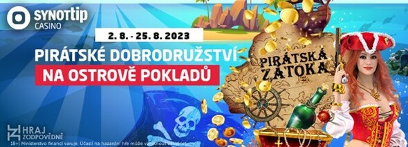 Pirátská zátoka na Ostrově pokladů u SYNOT TIPu