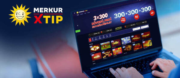 MerkurXtip casino: 300 Kč zdarma + 300 free spinů za registraci