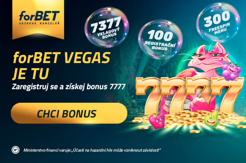 ForBET registrační bonus – vstupní bonus bez vkladu zdarma