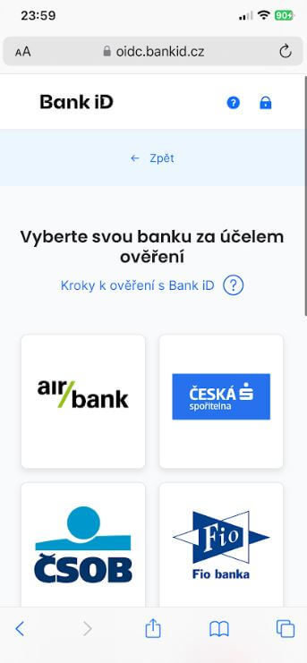 Ověřte identitu přes BankID ZDE