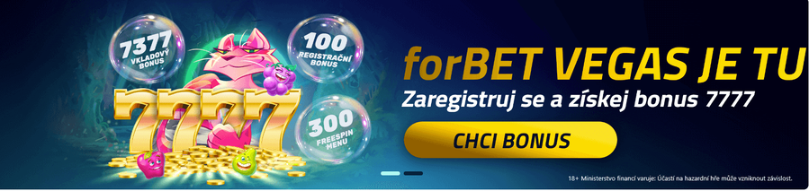 Získejte registrační bonus v casinu forBET