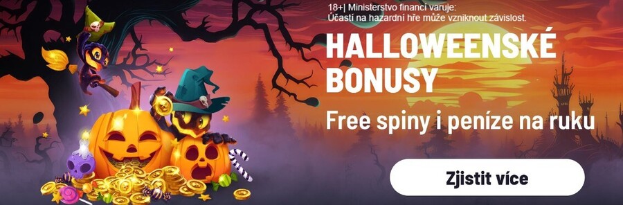 Halloweenké free spiny v casinu Apollo Games