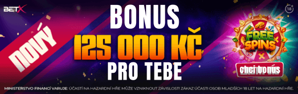 BetX registrační bonus až 125 000 Kč za vklad