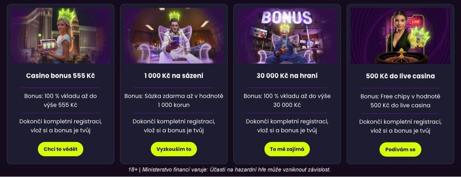 Registrační bonusy u Kingsbetu