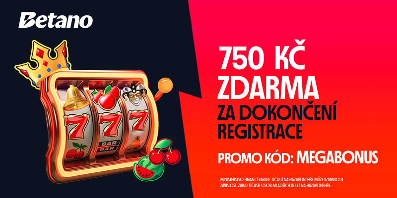 Registrace s promokódem MEGABONUS zajistí vylepšené odměny
