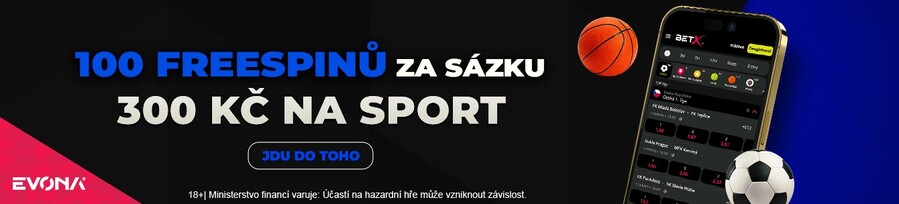 Přijďte si pro 100 otoček za sázku na sport
