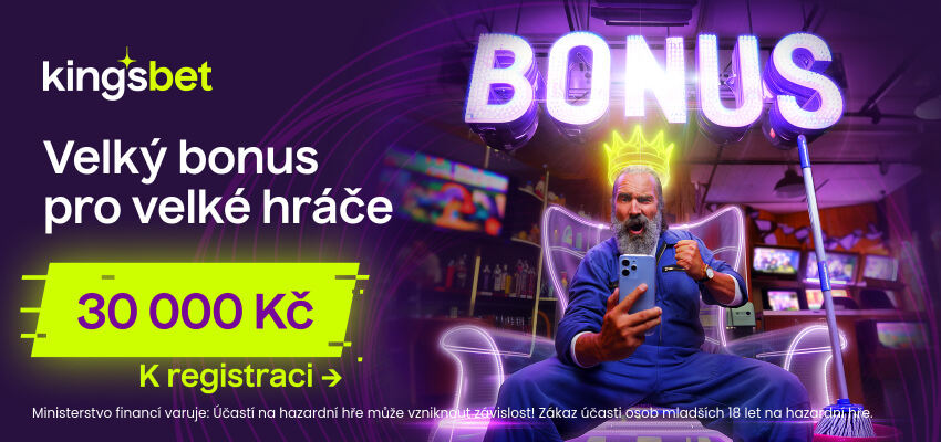 Kingsbet bonus za registraci až 30 000 Kč