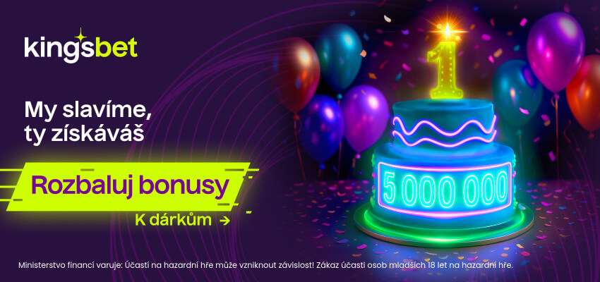 Královské narozeniny v Kingsbet s bonusy za 5 000 000 Kč